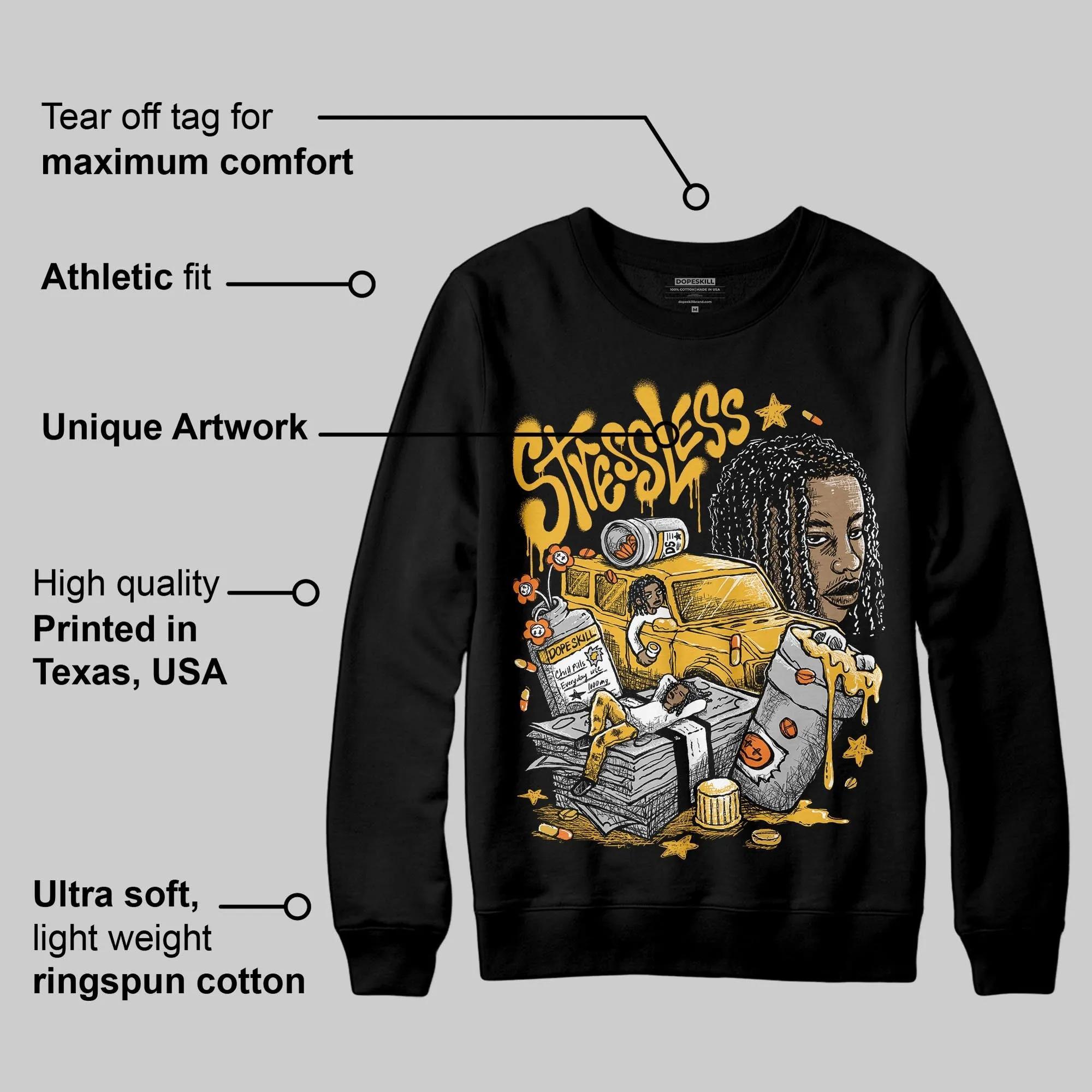 Tokyo 5s DopeSkill Sweatshirt Stressless Graphic sold by DopeSkill product image thumbnail 3