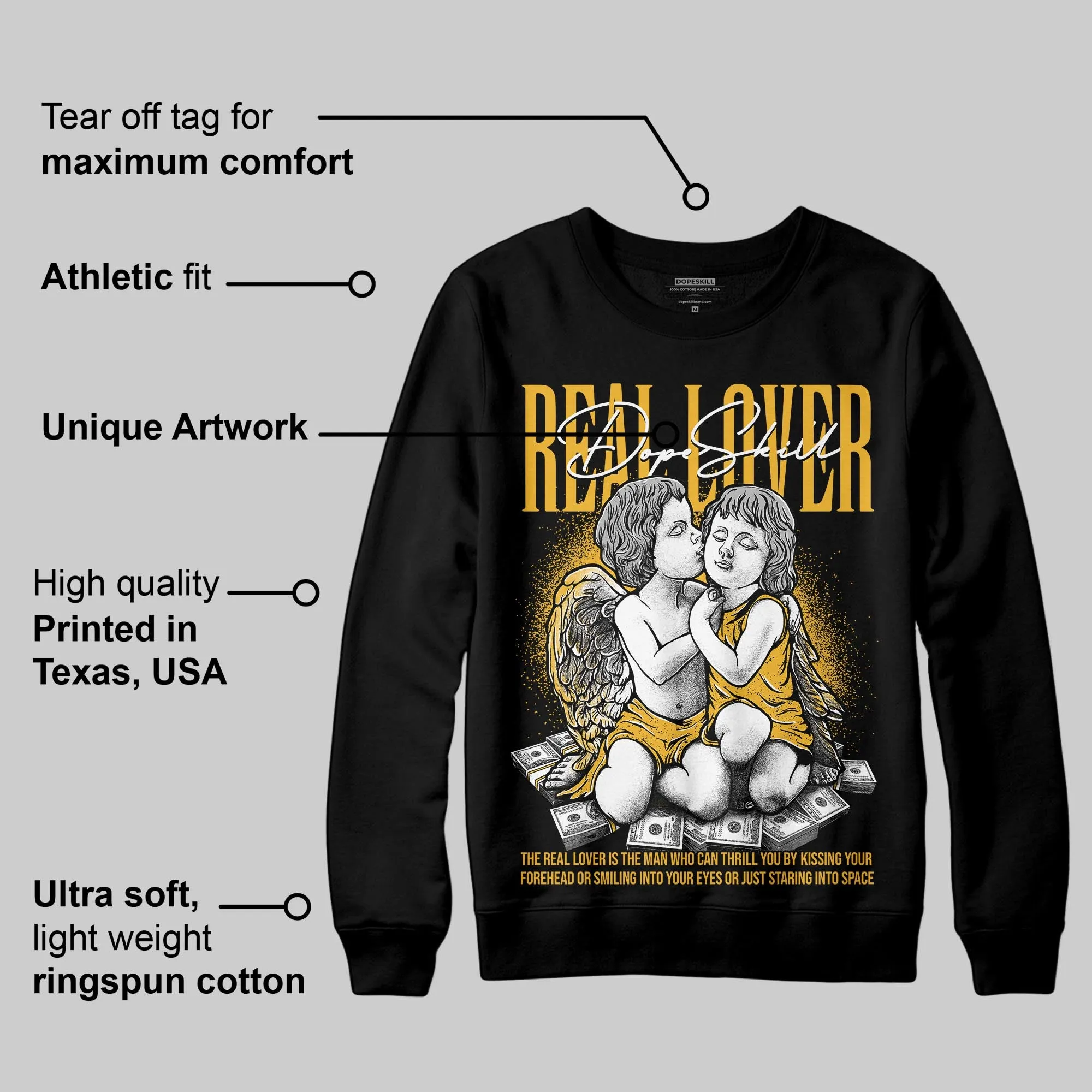 Tokyo 5s DopeSkill Sweatshirt Real Lover Graphic sold by DopeSkill product image thumbnail 3