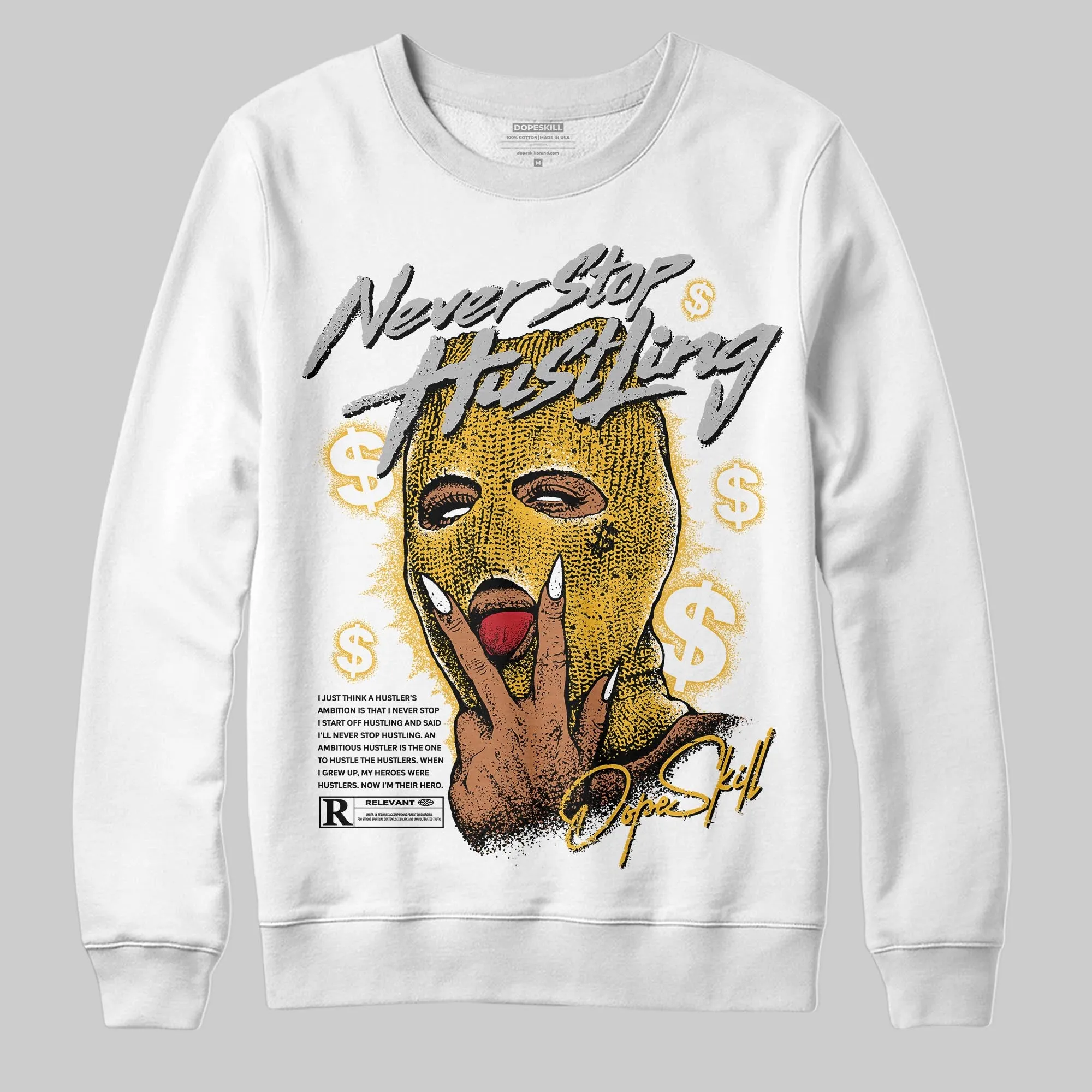 Tokyo 5s DopeSkill Sweatshirt Never Stop Hustling Graphic sold by DopeSkill product image thumbnail 2
