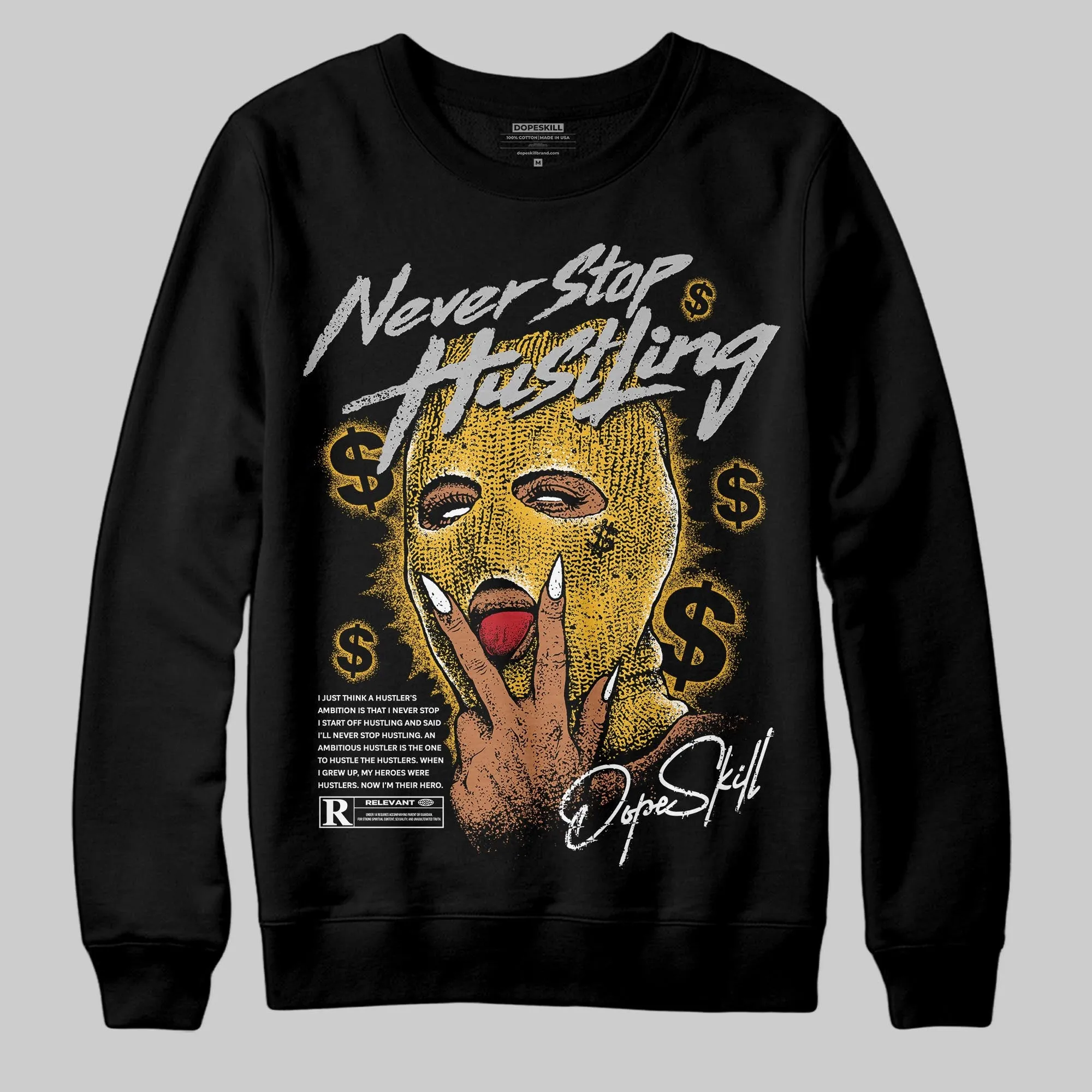 Tokyo 5s DopeSkill Sweatshirt Never Stop Hustling Graphic sold by DopeSkill