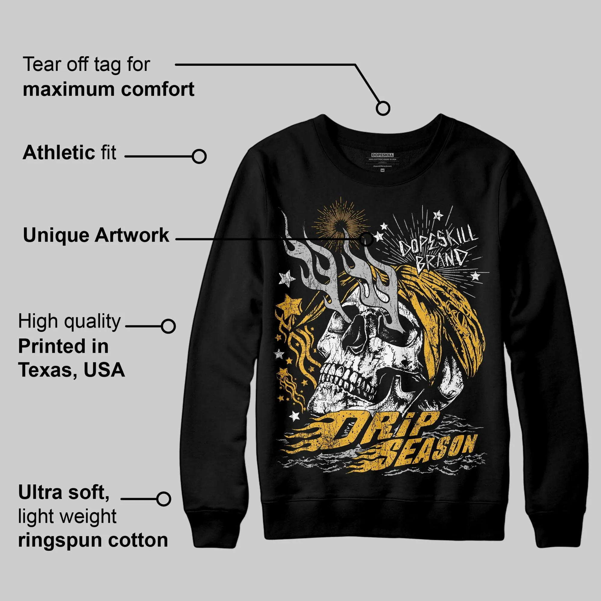 Tokyo 5s DopeSkill Sweatshirt Drip Season Graphic sold by DopeSkill product image thumbnail 3
