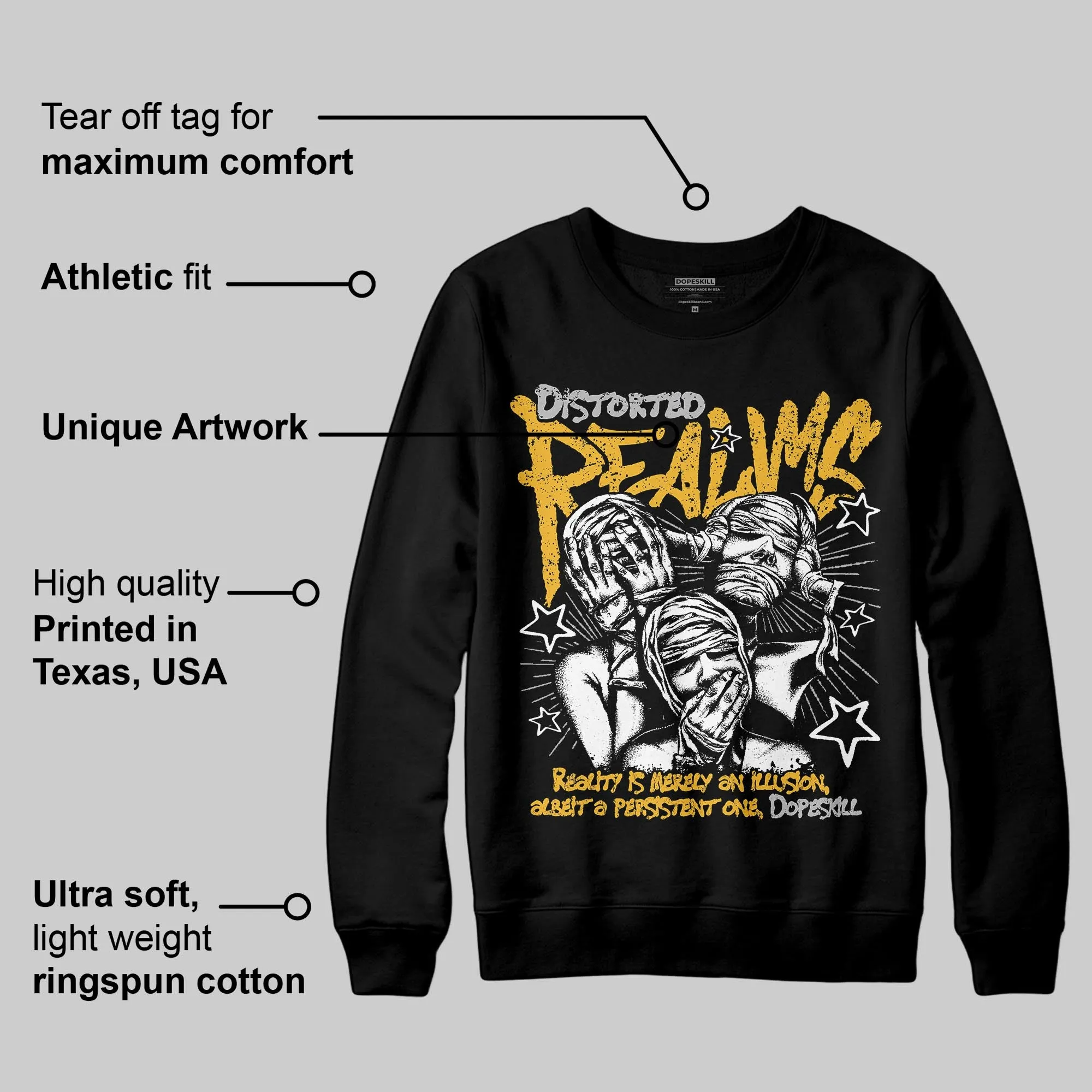 Tokyo 5s DopeSkill Sweatshirt Distorted Realms Graphic sold by DopeSkill product image thumbnail 3