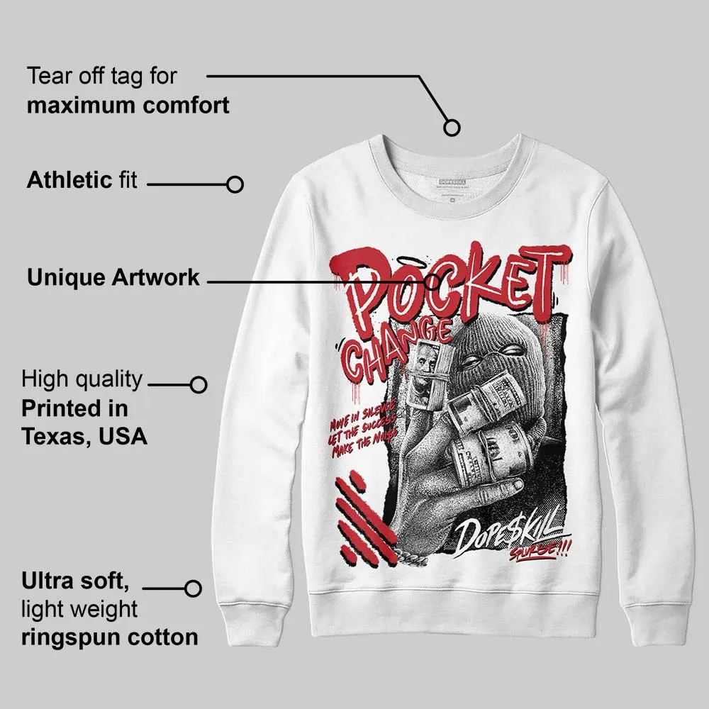 Fire Red “Black Tongue” 5s DopeSkill Sweatshirt Pocket Change Graphic sold by DopeSkill product image thumbnail 3