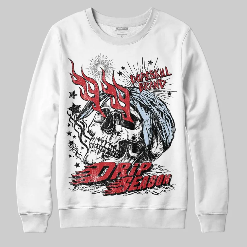 Fire Red “Black Tongue” 5s DopeSkill Sweatshirt Drip Season Graphic sold by DopeSkill