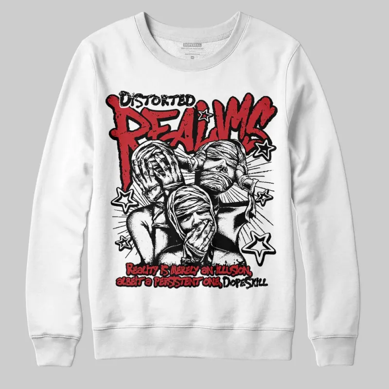 Fire Red “Black Tongue” 5s DopeSkill Sweatshirt Distorted Realms Graphic sold by DopeSkill