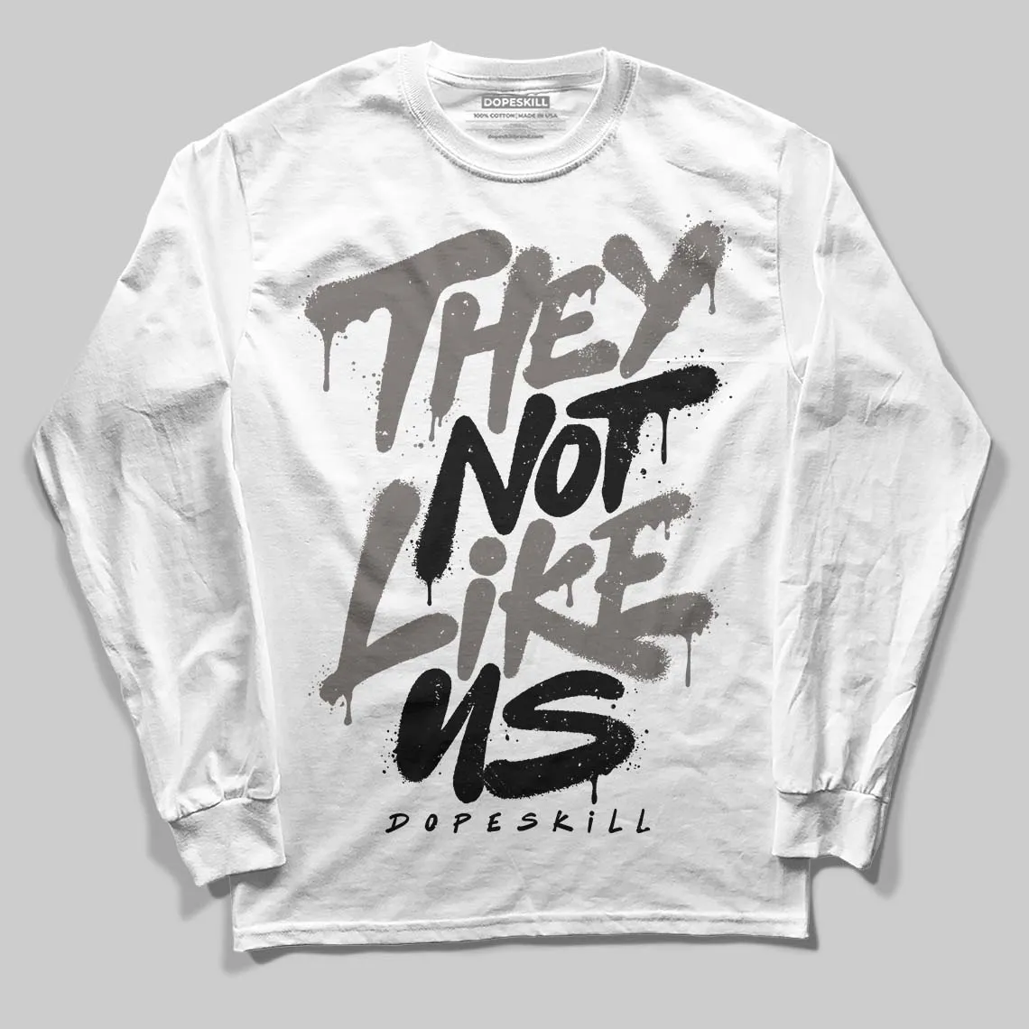 Cave Stone 4s DopeSkill Long Sleeve T-Shirt They Not Like Us Graphic sold by DopeSkill