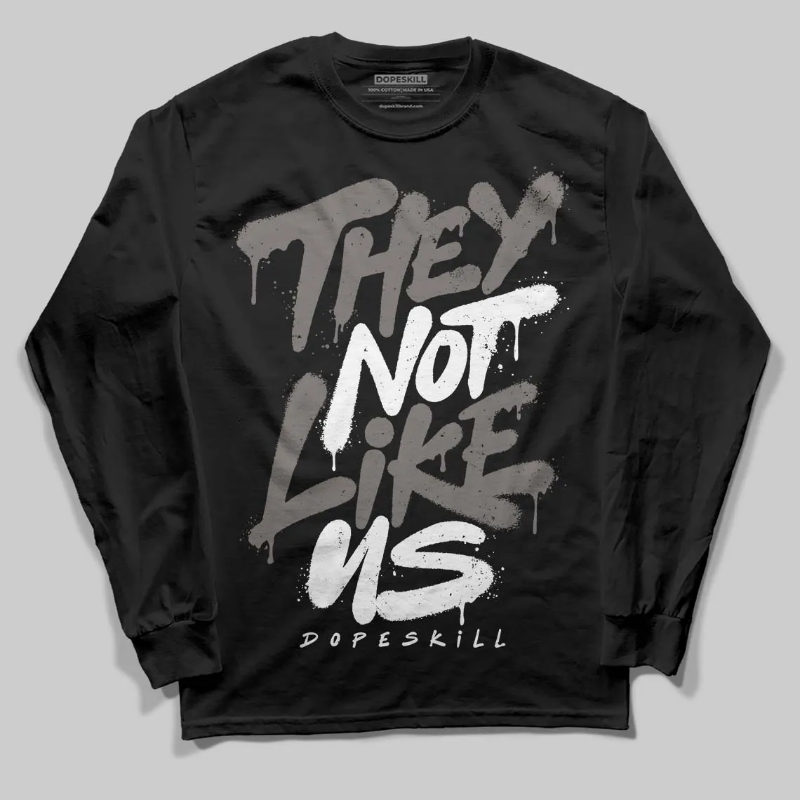 Cave Stone 4s DopeSkill Long Sleeve T-Shirt They Not Like Us Graphic sold by DopeSkill product image thumbnail 2