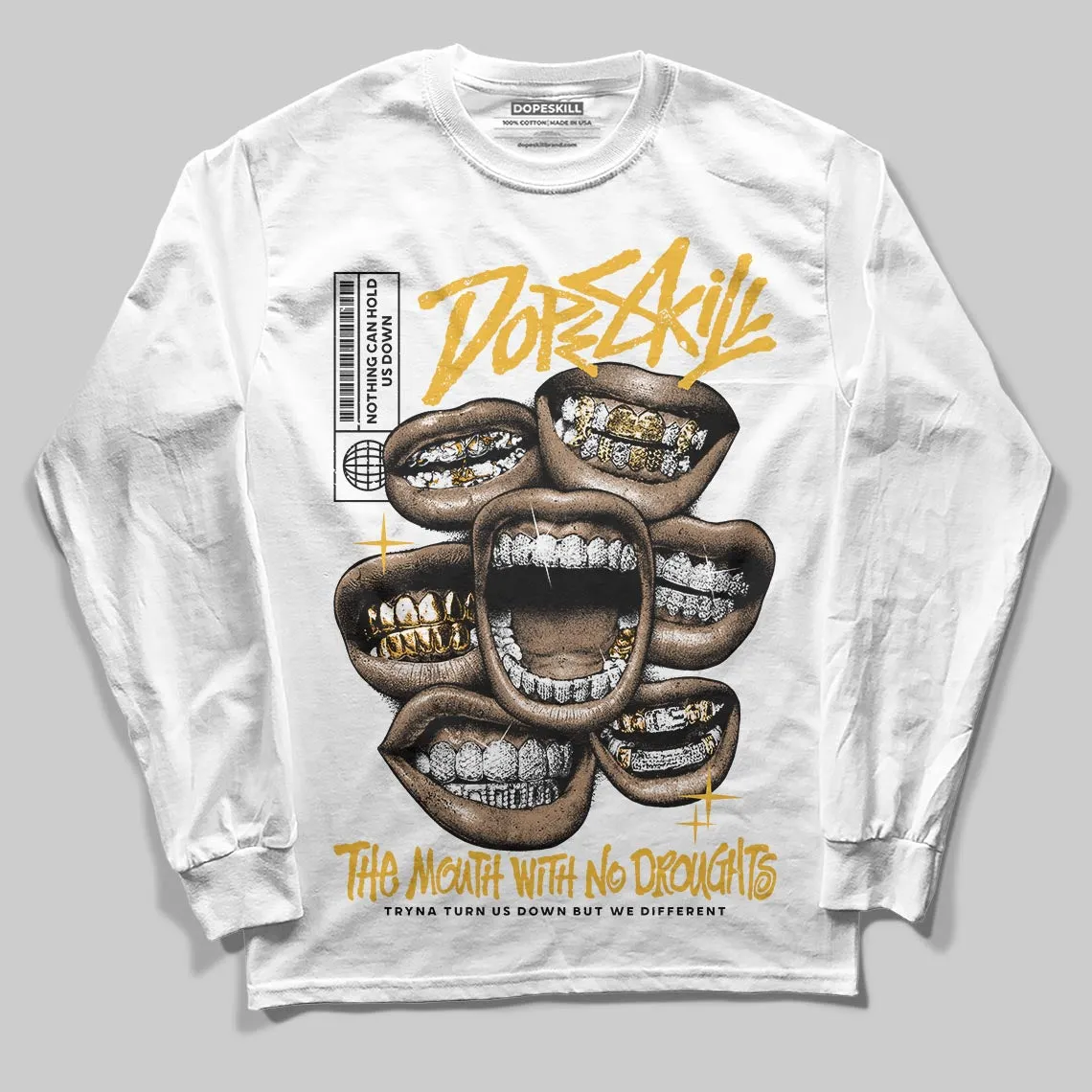 Tokyo 5s DopeSkill Long Sleeve T-Shirt The Mouth With No Droughts Graphic sold by DopeSkill product image thumbnail 2