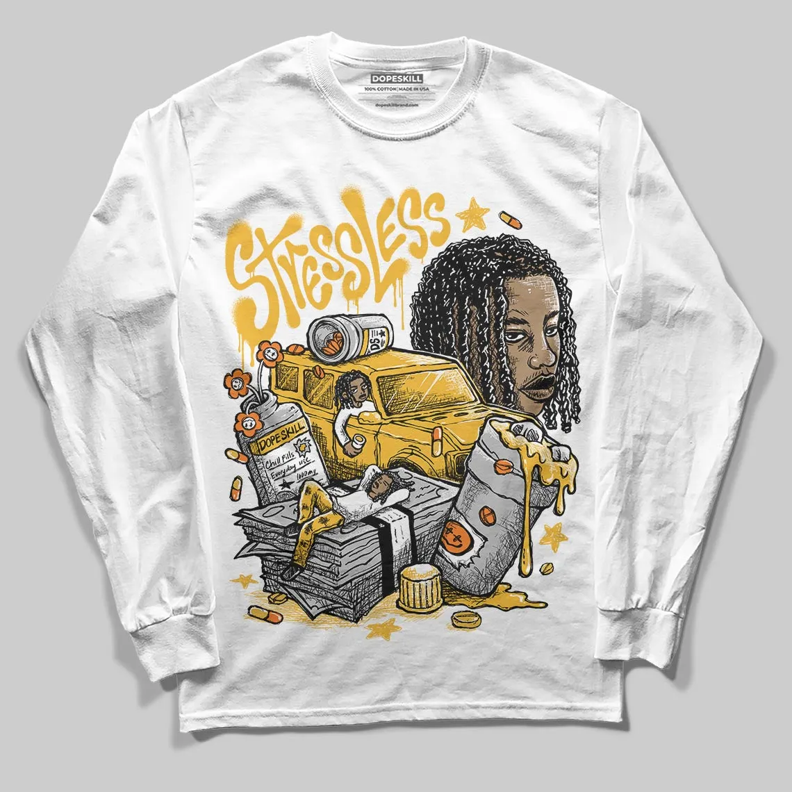 Tokyo 5s DopeSkill Long Sleeve T-Shirt Stressless Graphic sold by DopeSkill product image thumbnail 2