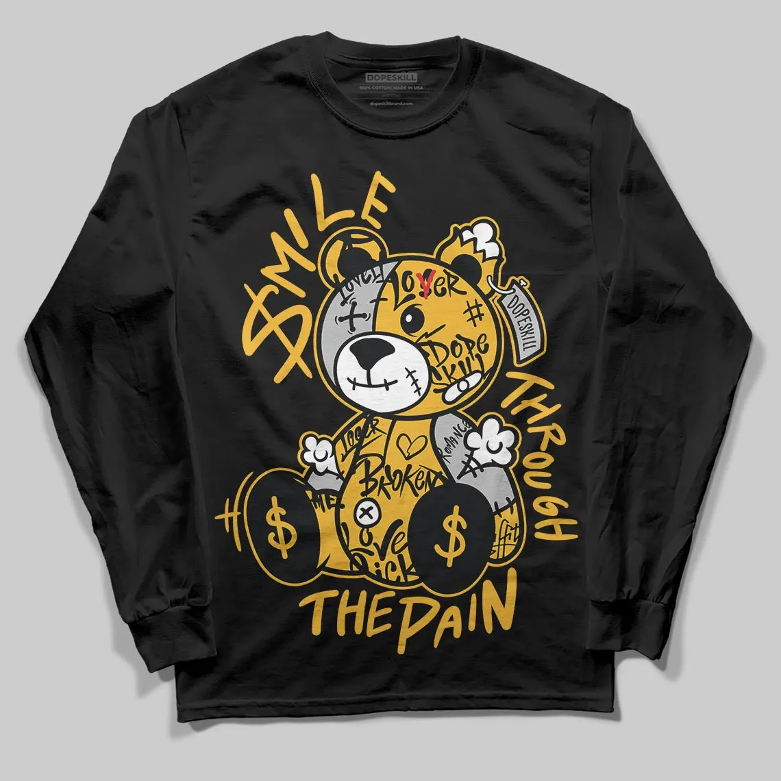 Tokyo 5s DopeSkill Long Sleeve T-Shirt Smile Through The Pain Graphic sold by DopeSkill