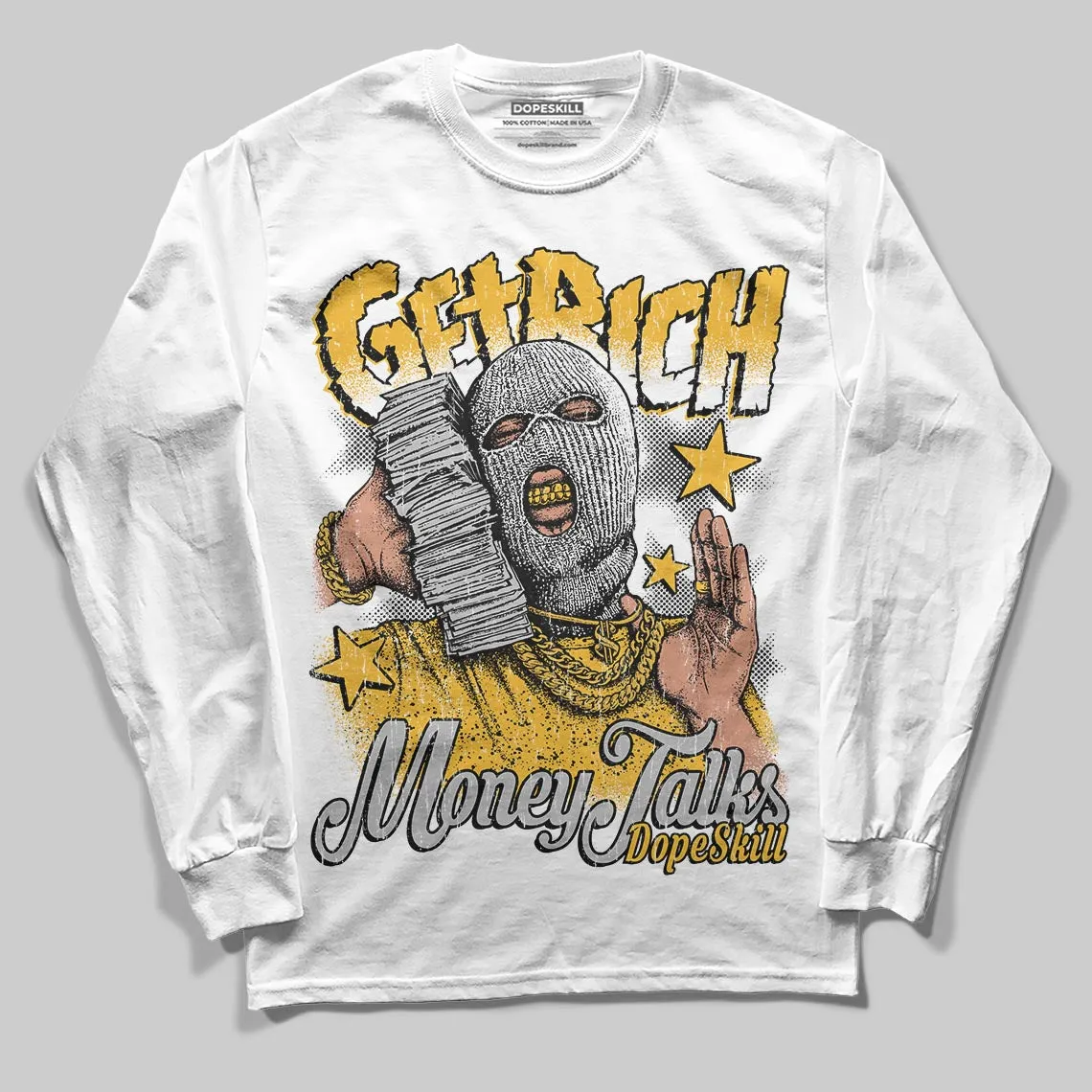 Tokyo 5s DopeSkill Long Sleeve T-Shirt Get Rich Graphic sold by DopeSkill product image thumbnail 2