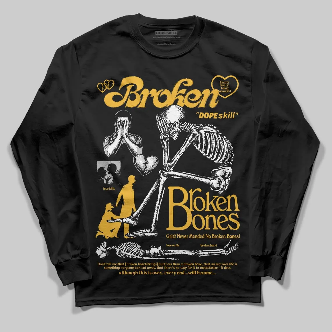Tokyo 5s DopeSkill Long Sleeve T-Shirt Broken Bones Graphic sold by DopeSkill