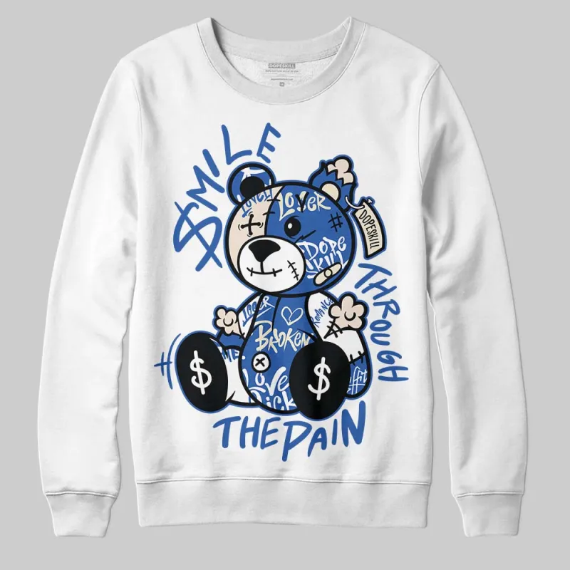 Travis Scott x Fragment 1s DopeSkill Sweatshirt Smile Through The Pain Graphic sold by DopeSkill