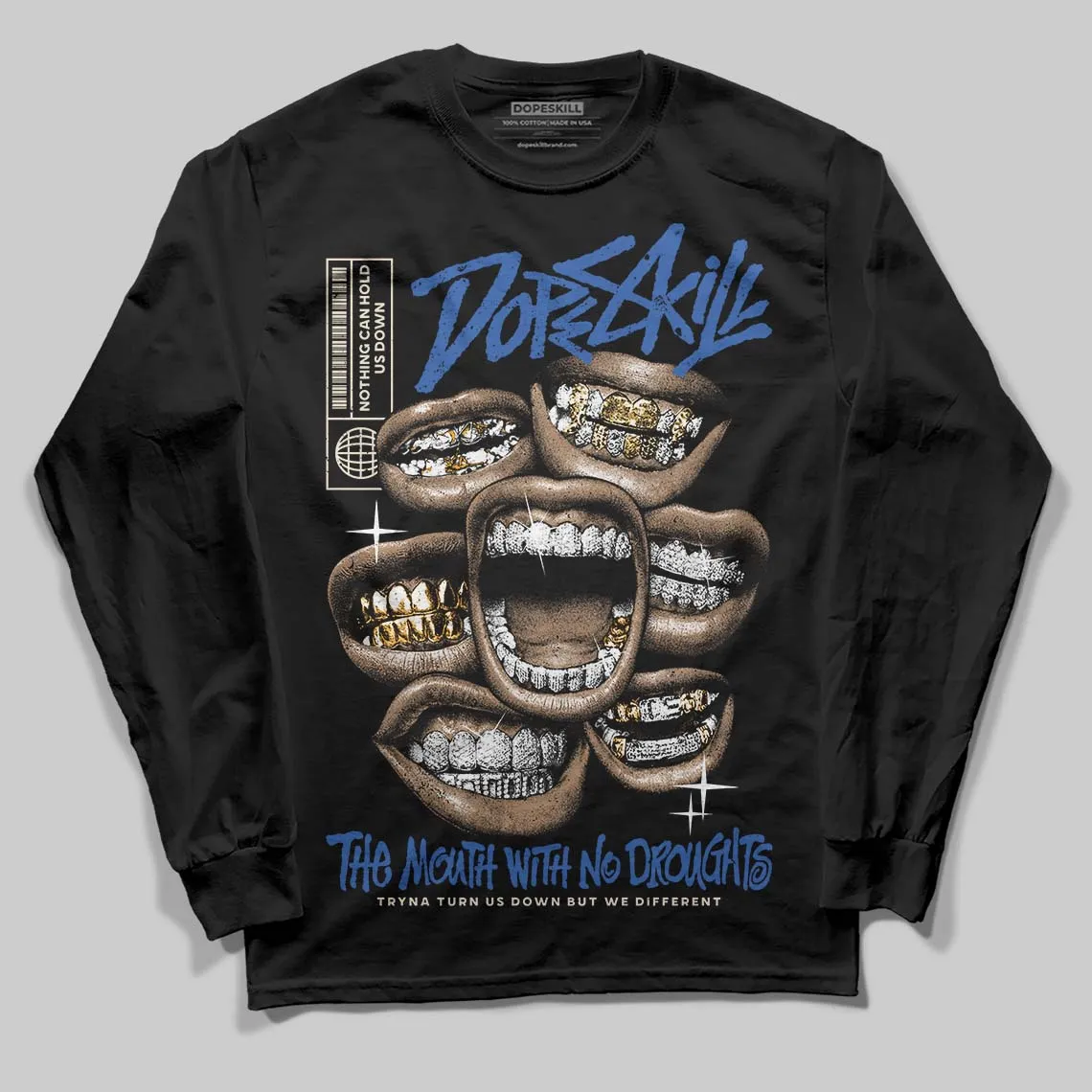Travis Scott x Fragment 1s DopeSkill Long Sleeve T-Shirt The Mouth With No Droughts Graphic sold by DopeSkill product image thumbnail 2