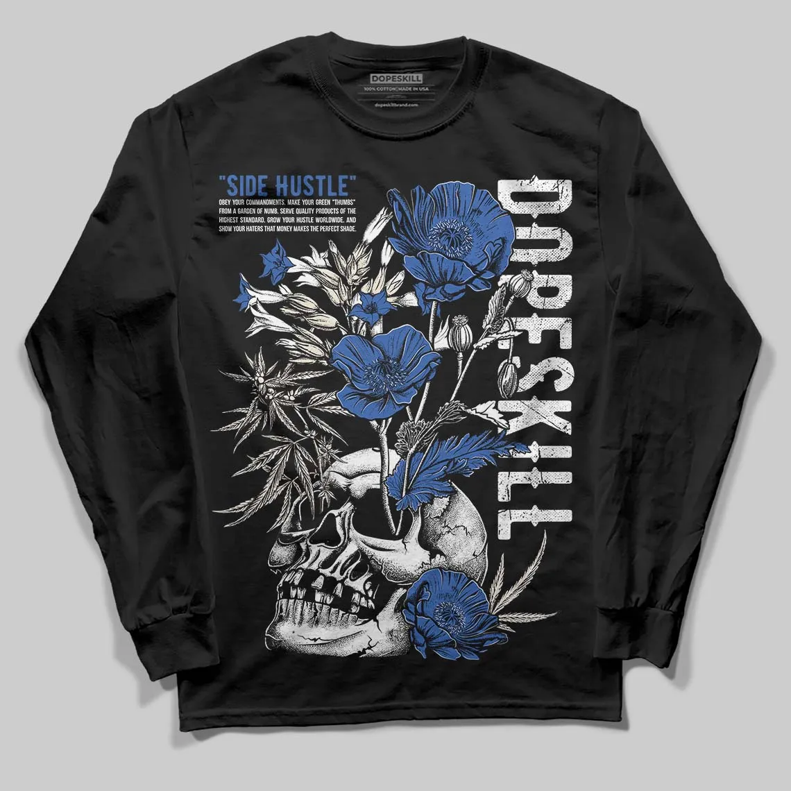 Travis Scott x Fragment 1s DopeSkill Long Sleeve T-Shirt Side Hustle Graphic sold by DopeSkill product image thumbnail 2