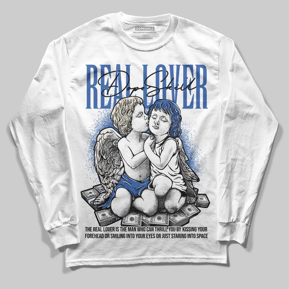 Travis Scott x Fragment 1s DopeSkill Long Sleeve T-Shirt Real Lover Graphic sold by DopeSkill