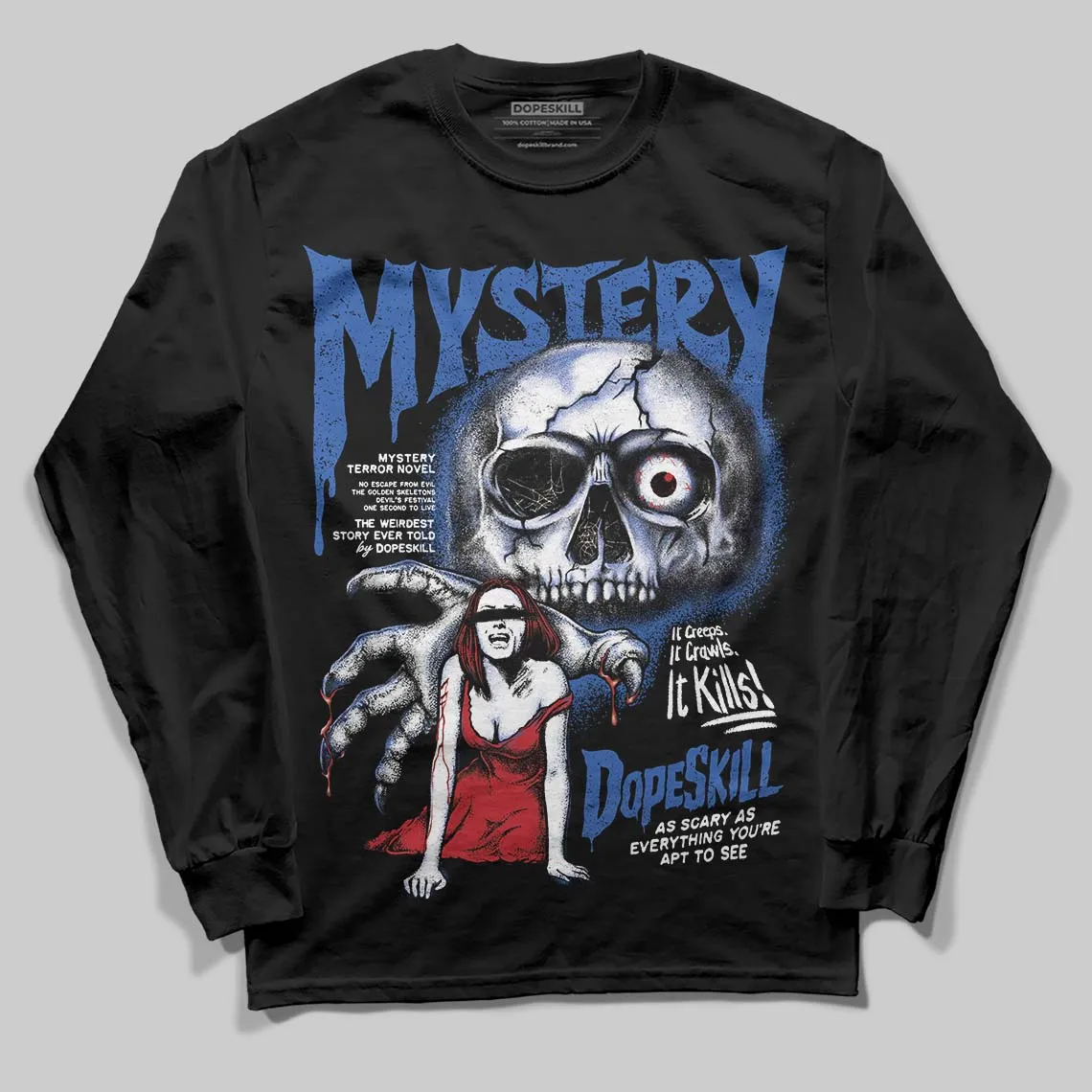 Travis Scott x Fragment 1s DopeSkill Long Sleeve T-Shirt Mystery Ghostly Grasp Graphic sold by DopeSkill product image thumbnail 2