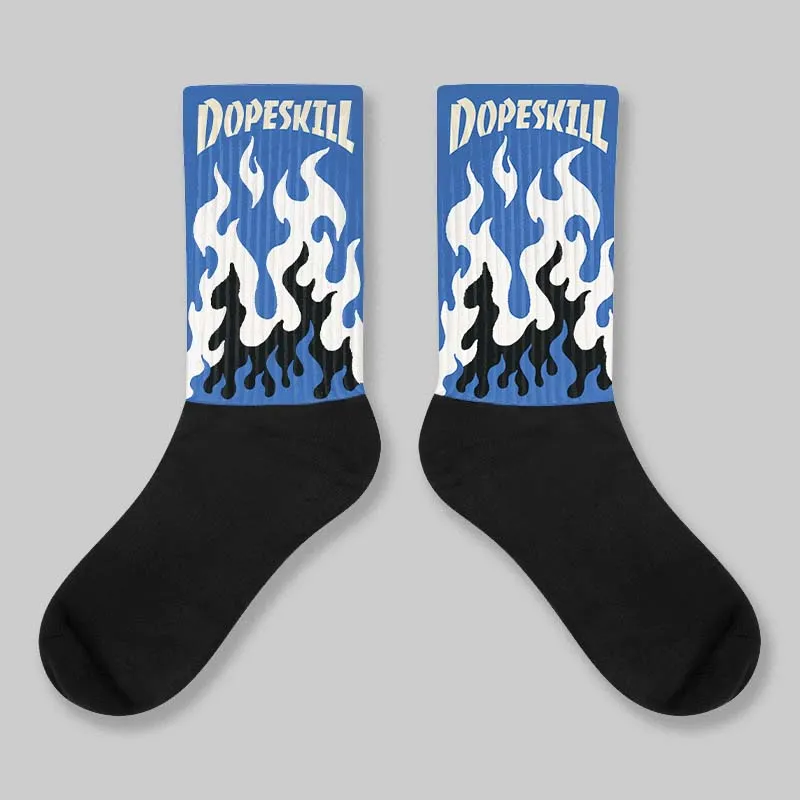 Travis Scott x Fragment 1s DopeSkill Sublimated Sock FIRE Graphic sold by DopeSkill