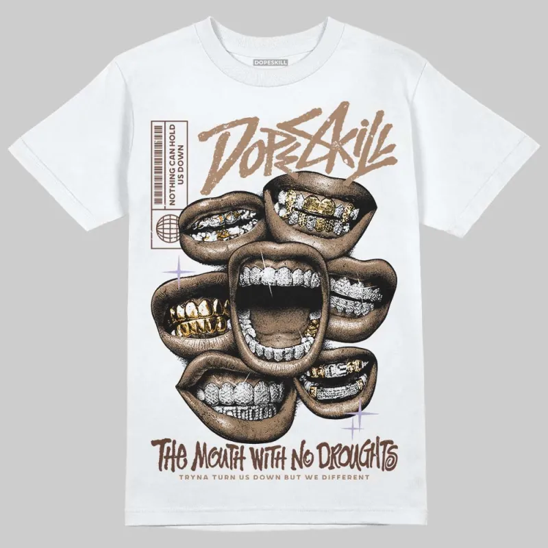 Harris Tweed x Sesame/Violet Mist Dunk DopeSkill T-Shirt The Mouth With No Droughts Graphic sold by DopeSkill