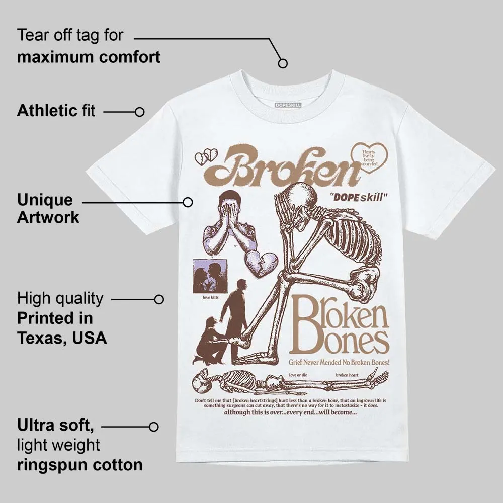 Harris Tweed x Sesame/Violet Mist Dunk DopeSkill T-Shirt Broken Bones Graphic sold by DopeSkill product image thumbnail 3