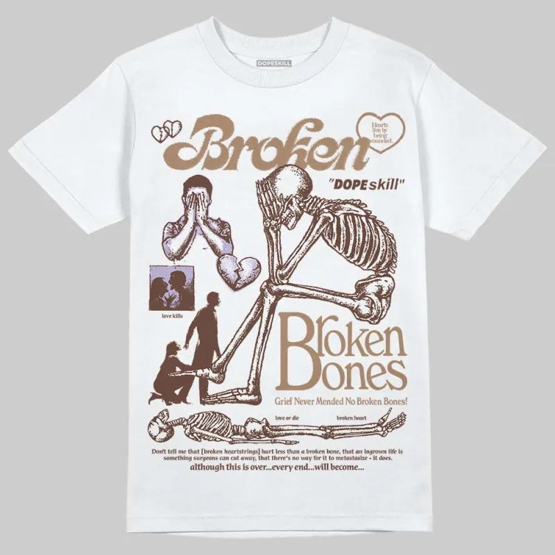 Harris Tweed x Sesame/Violet Mist Dunk DopeSkill T-Shirt Broken Bones Graphic sold by DopeSkill