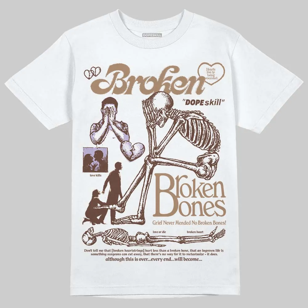 Harris Tweed x Sesame/Violet Mist Dunk DopeSkill T-Shirt Broken Bones Graphic sold by DopeSkill