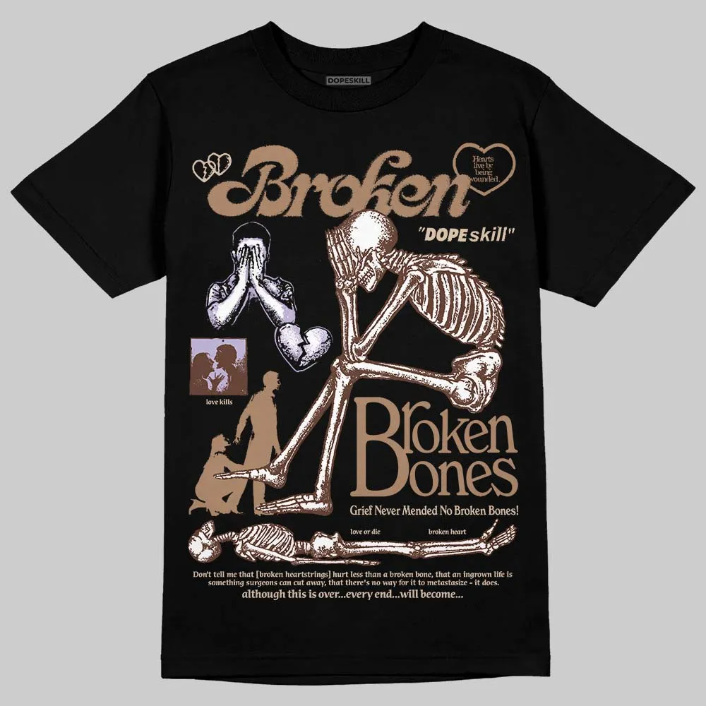 Harris Tweed x Sesame/Violet Mist Dunk DopeSkill T-Shirt Broken Bones Graphic sold by DopeSkill product image thumbnail 2