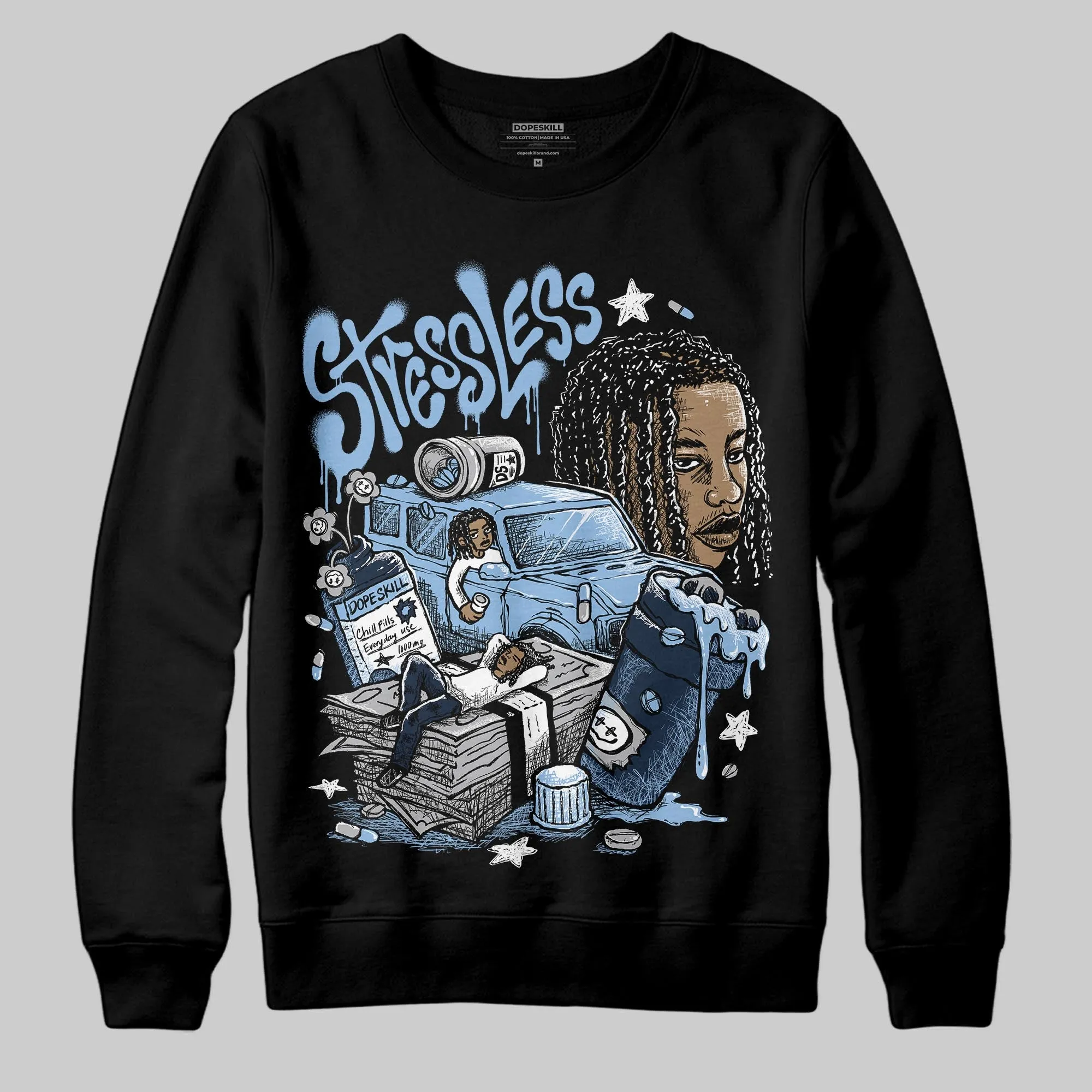 Gel-Cumulus 16 Wash/Independence Blue DopeSkill Sweatshirt Stressless Graphic sold by DopeSkill product image thumbnail 2