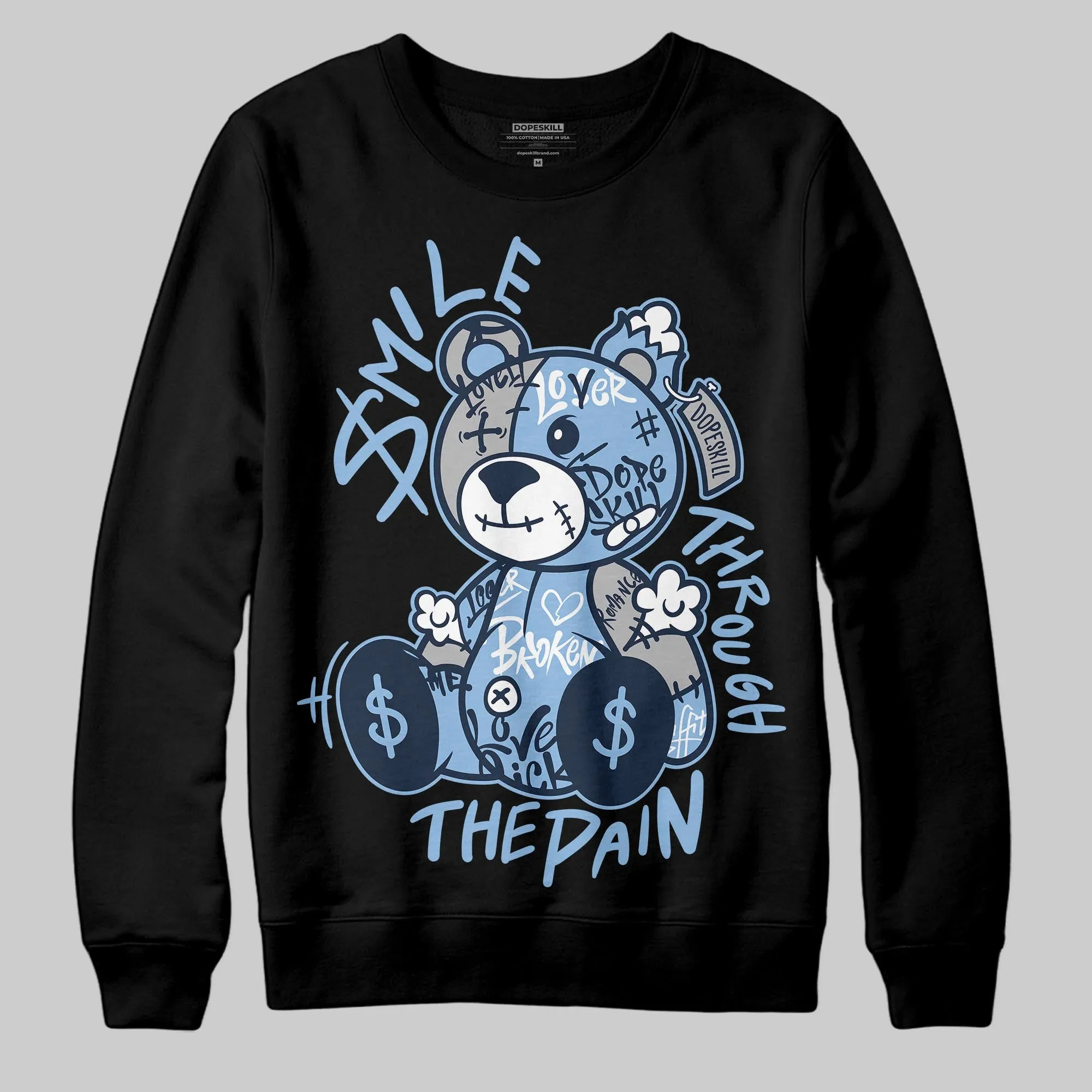 Gel-Cumulus 16 Wash/Independence Blue DopeSkill Sweatshirt Smile Through The Pain Graphic sold by DopeSkill product image thumbnail 2
