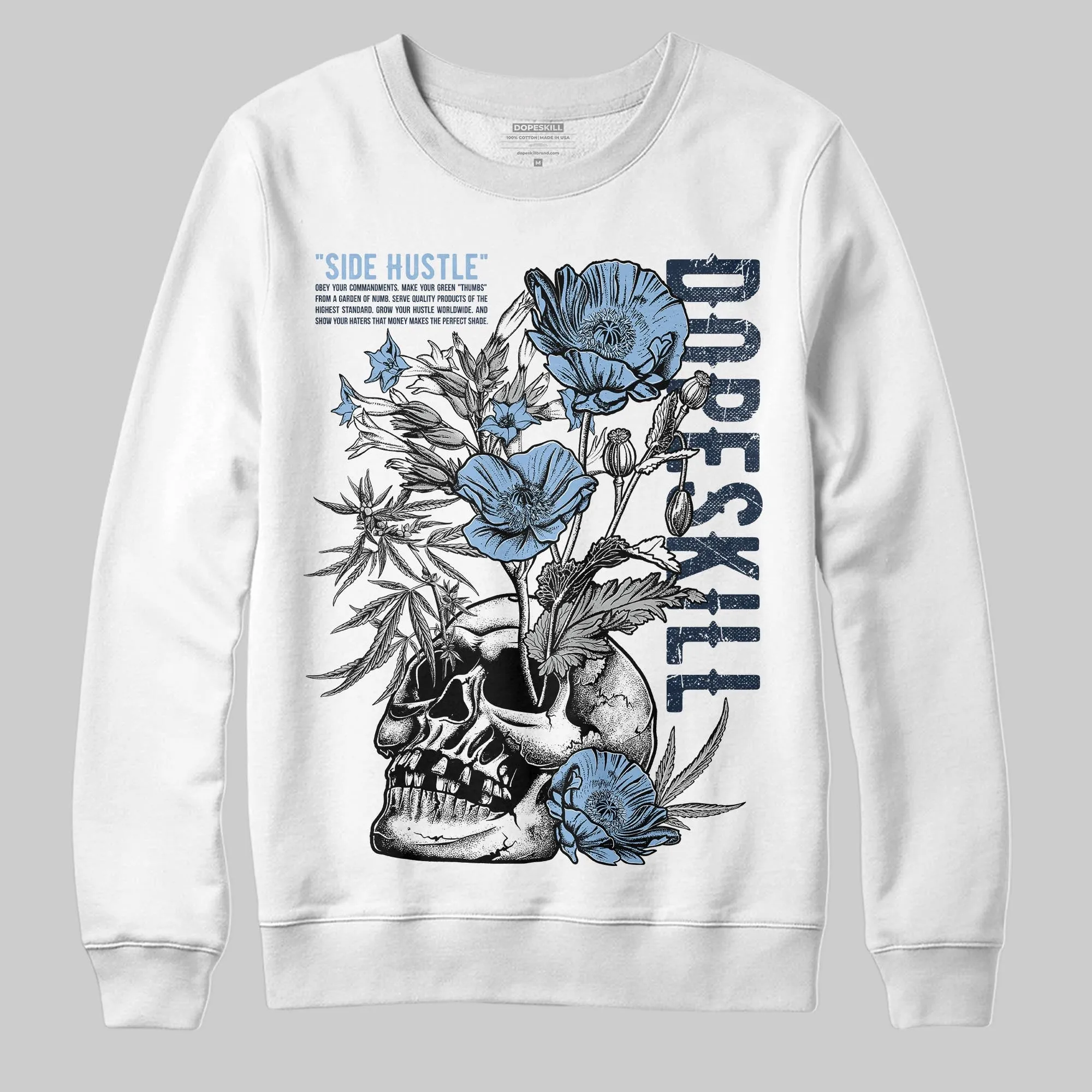 Gel-Cumulus 16 Wash/Independence Blue DopeSkill Sweatshirt Side Hustle Graphic sold by DopeSkill