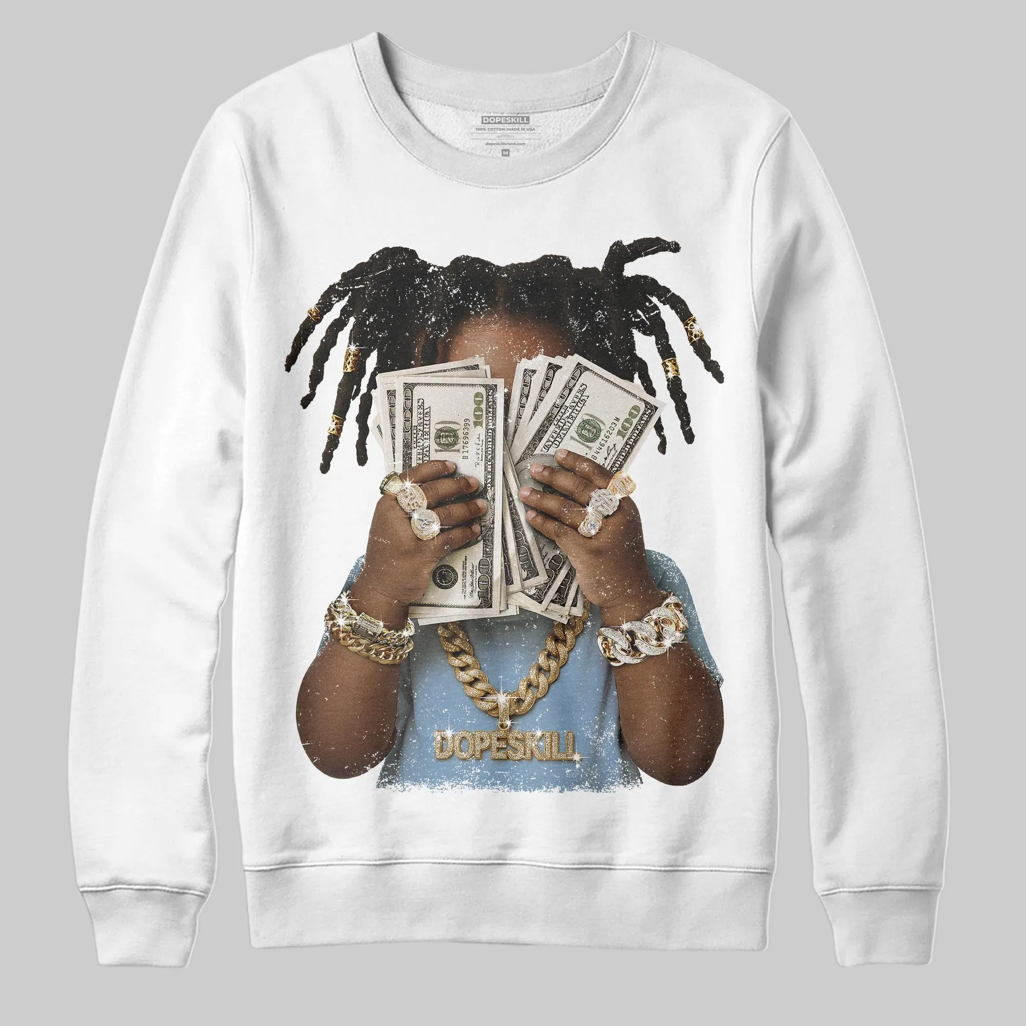 Gel-Cumulus 16 Wash/Independence Blue DopeSkill Sweatshirt Rich Youth Graphic sold by DopeSkill