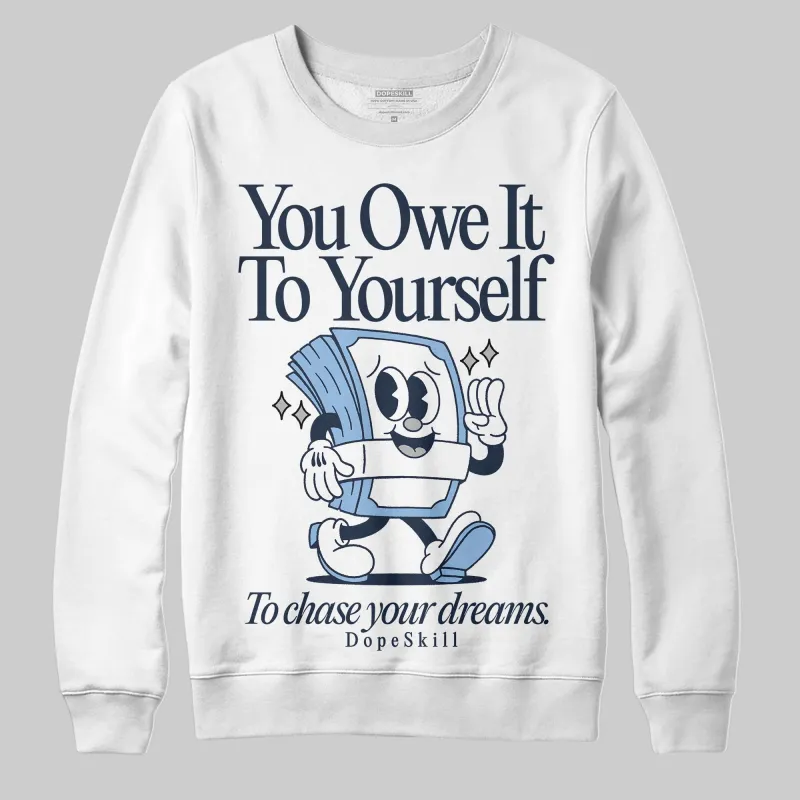Gel-Cumulus 16 Wash/Independence Blue DopeSkill Sweatshirt Owe It To Yourself Graphic sold by DopeSkill