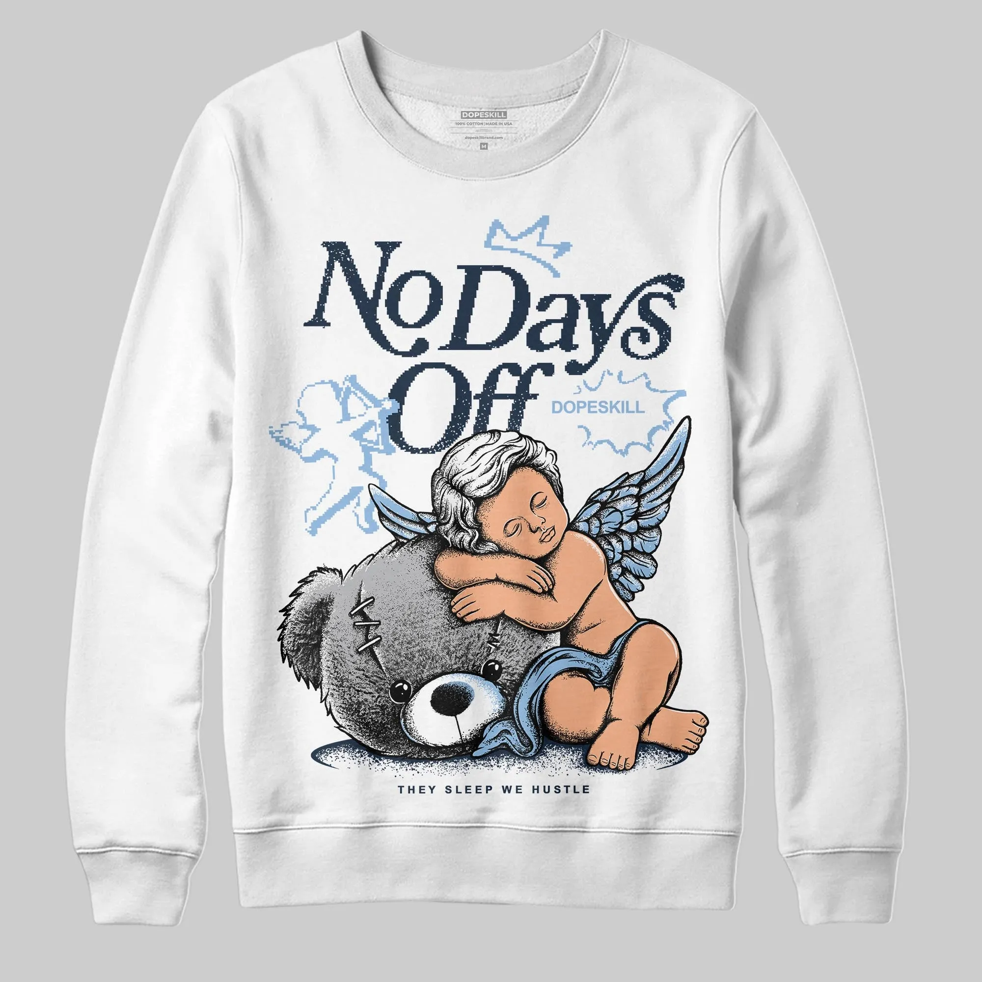 Gel-Cumulus 16 Wash/Independence Blue DopeSkill Sweatshirt New No Days Off Graphic sold by DopeSkill