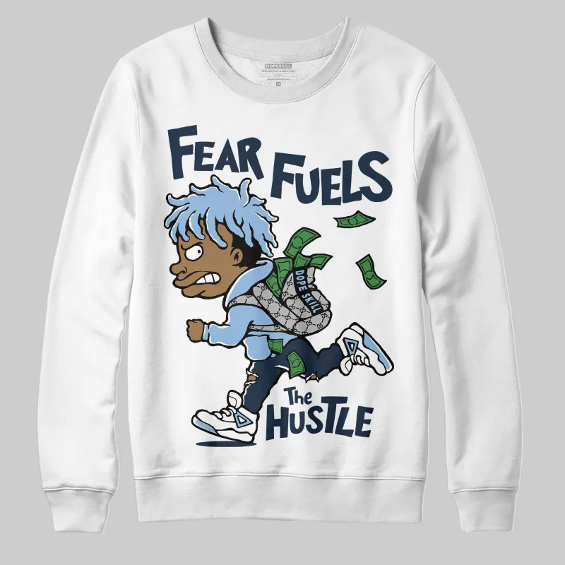 Gel-Cumulus 16 Wash/Independence Blue DopeSkill Sweatshirt Fear Fuels The Hustle Graphic sold by DopeSkill