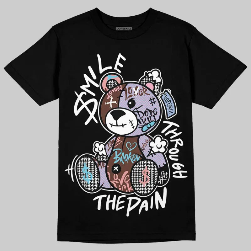 Harris Tweed x Denim Turquoise Dunk DopeSkill T-Shirt Smile Through The Pain Graphic sold by DopeSkill
