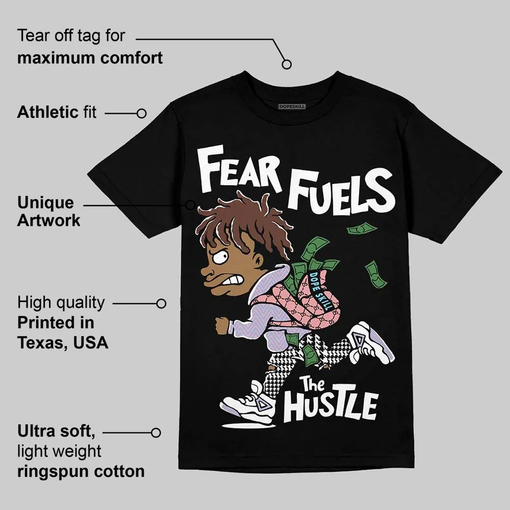 Harris Tweed x Denim Turquoise Dunk DopeSkill T-Shirt Fear Fuels The Hustle Graphic sold by DopeSkill product image thumbnail 3