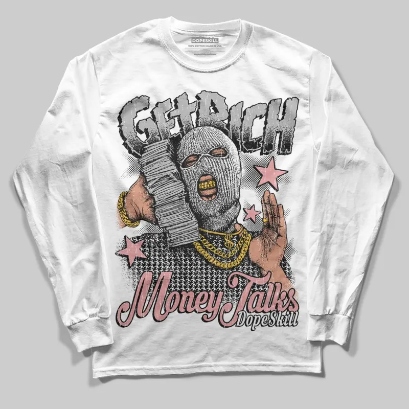 Harris Tweed x Black/Phantom Dunk DopeSkill Long Sleeve T-Shirt Get Rich Graphic sold by DopeSkill