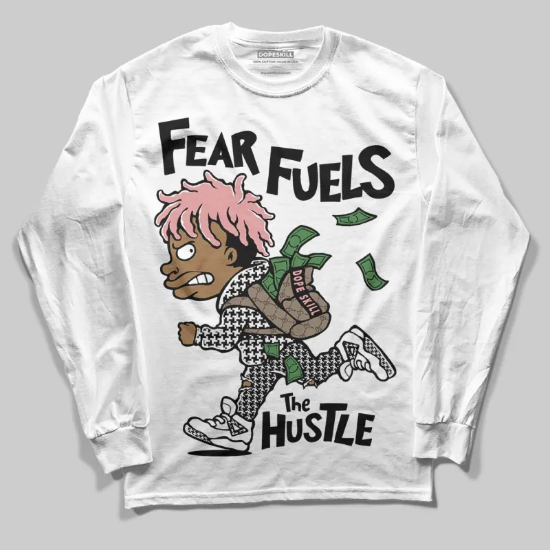 Harris Tweed x Black/Phantom Dunk DopeSkill Long Sleeve T-Shirt Fear Fuels The Hustle Graphic sold by DopeSkill