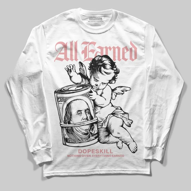 Harris Tweed x Black/Phantom Dunk DopeSkill Long Sleeve T-Shirt All Earned Graphic sold by DopeSkill