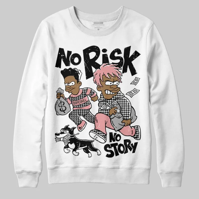 Harris Tweed x Black/Phantom Dunk DopeSkill Sweatshirt No Risk No Story Graphic sold by DopeSkill