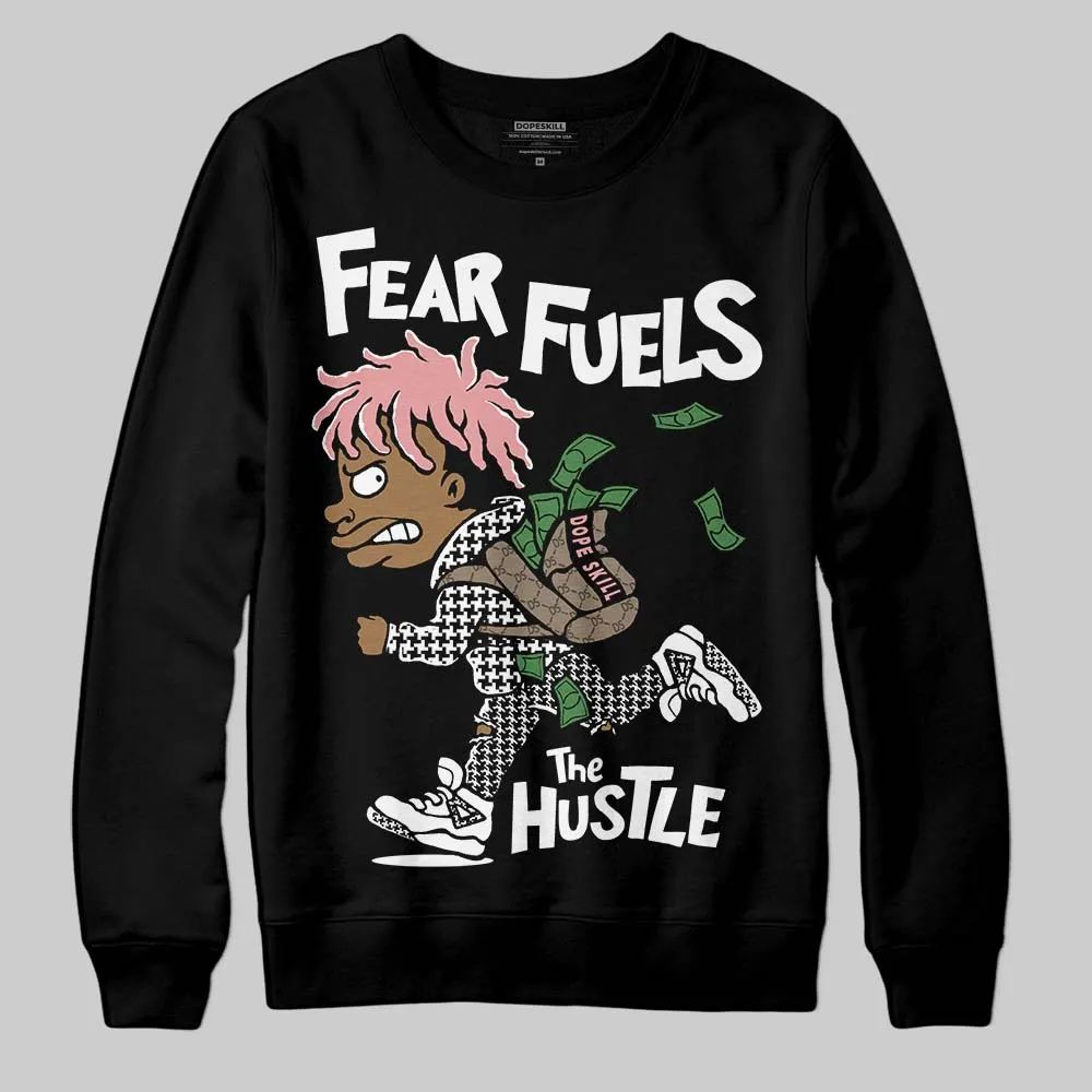 Harris Tweed x Black/Phantom Dunk DopeSkill Sweatshirt Fear Fuels The Hustle Graphic sold by DopeSkill product image thumbnail 2