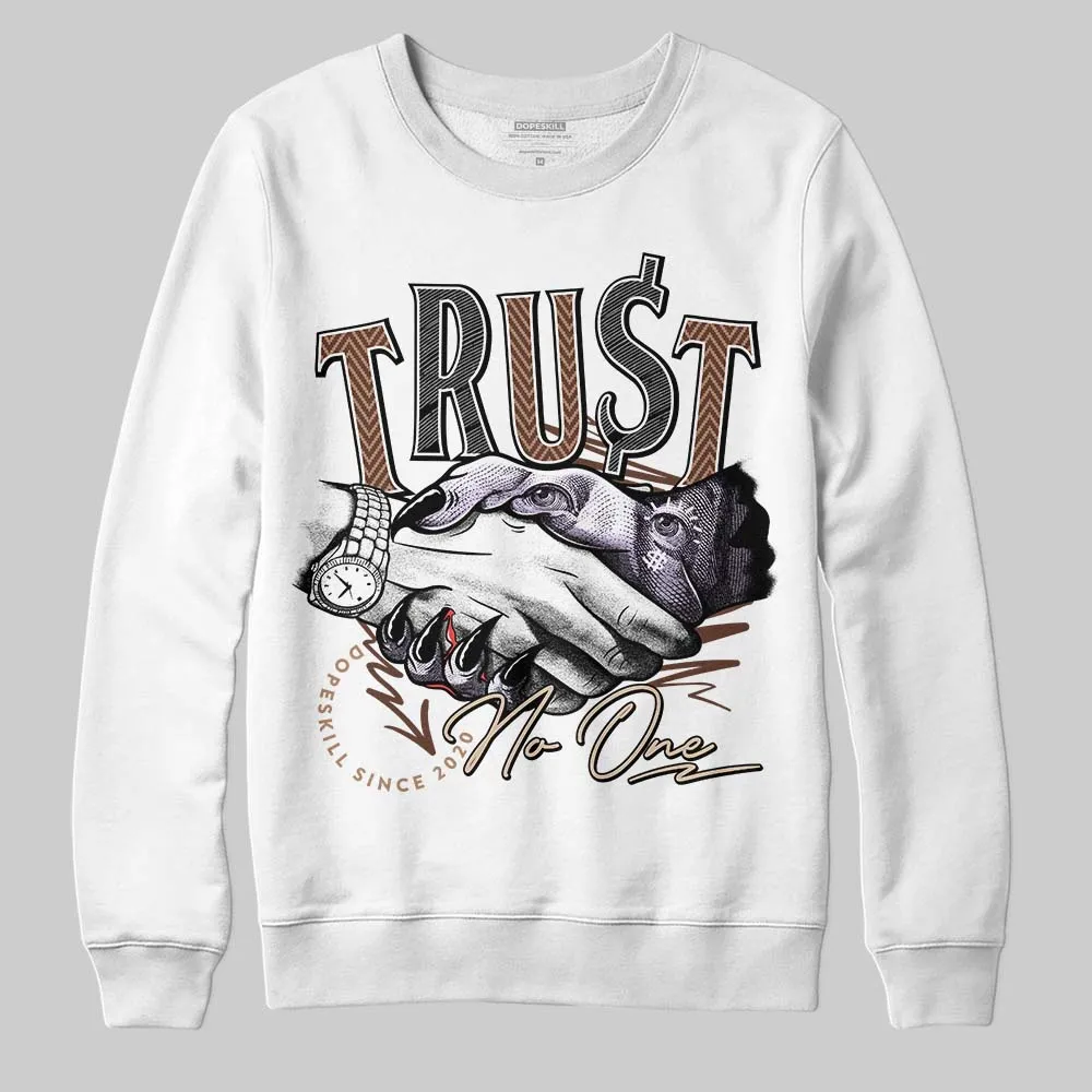 Harris Tweed x Sesame/Violet Mist Dunk DopeSkill Sweatshirt Trust No One Graphic sold by DopeSkill