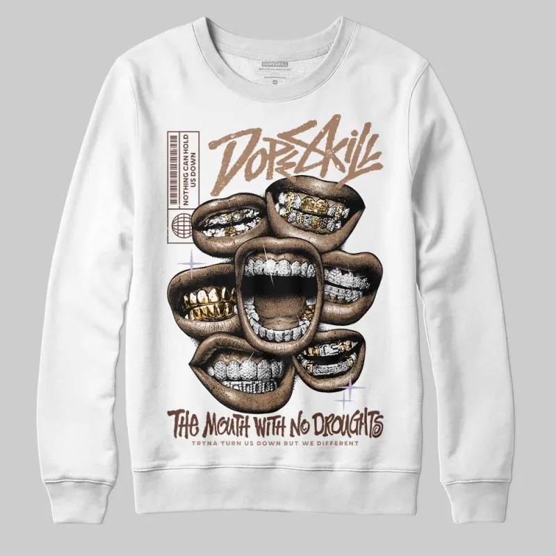 Harris Tweed x Sesame/Violet Mist Dunk DopeSkill Sweatshirt The Mouth With No Droughts Graphic sold by DopeSkill