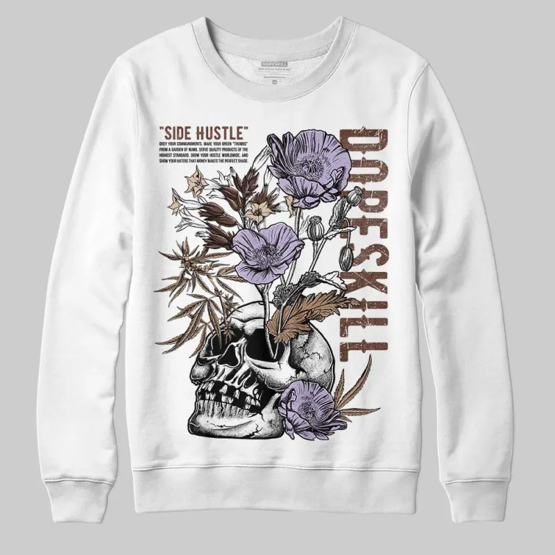 Harris Tweed x Sesame/Violet Mist Dunk DopeSkill Sweatshirt Side Hustle Graphic sold by DopeSkill