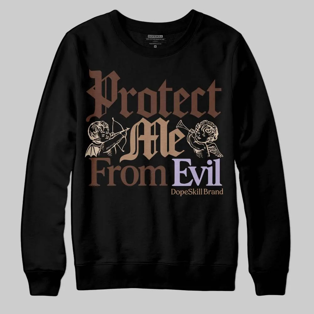 Harris Tweed x Sesame/Violet Mist Dunk DopeSkill Sweatshirt Protect Me From Evil Graphic sold by DopeSkill product image thumbnail 2
