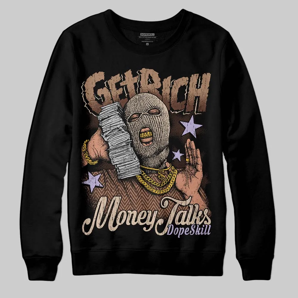 Harris Tweed x Sesame/Violet Mist Dunk DopeSkill Sweatshirt Get Rich Graphic sold by DopeSkill product image thumbnail 2