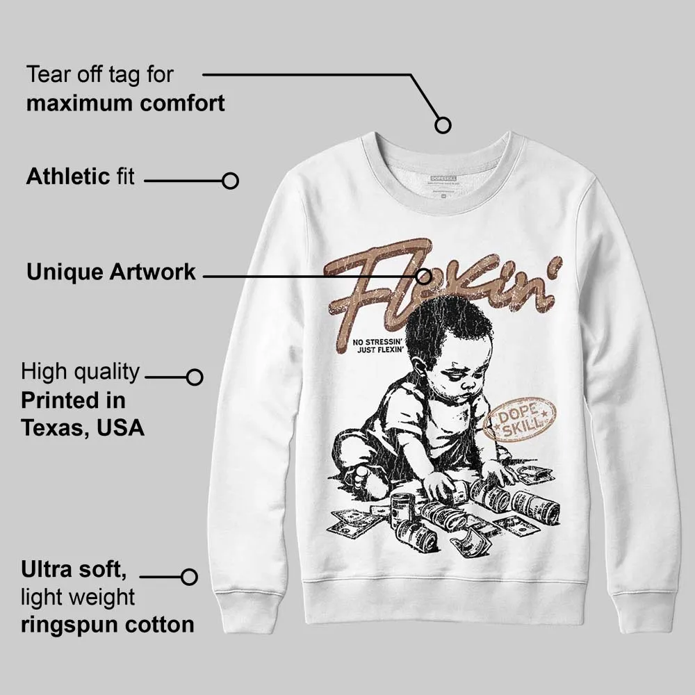 Harris Tweed x Sesame/Violet Mist Dunk DopeSkill Sweatshirt Flexin' Graphic sold by DopeSkill product image thumbnail 3