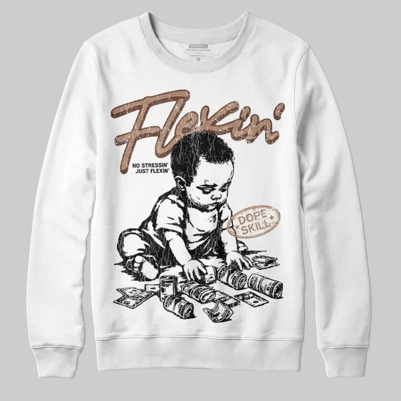 Harris Tweed x Sesame/Violet Mist Dunk DopeSkill Sweatshirt Flexin' Graphic sold by DopeSkill