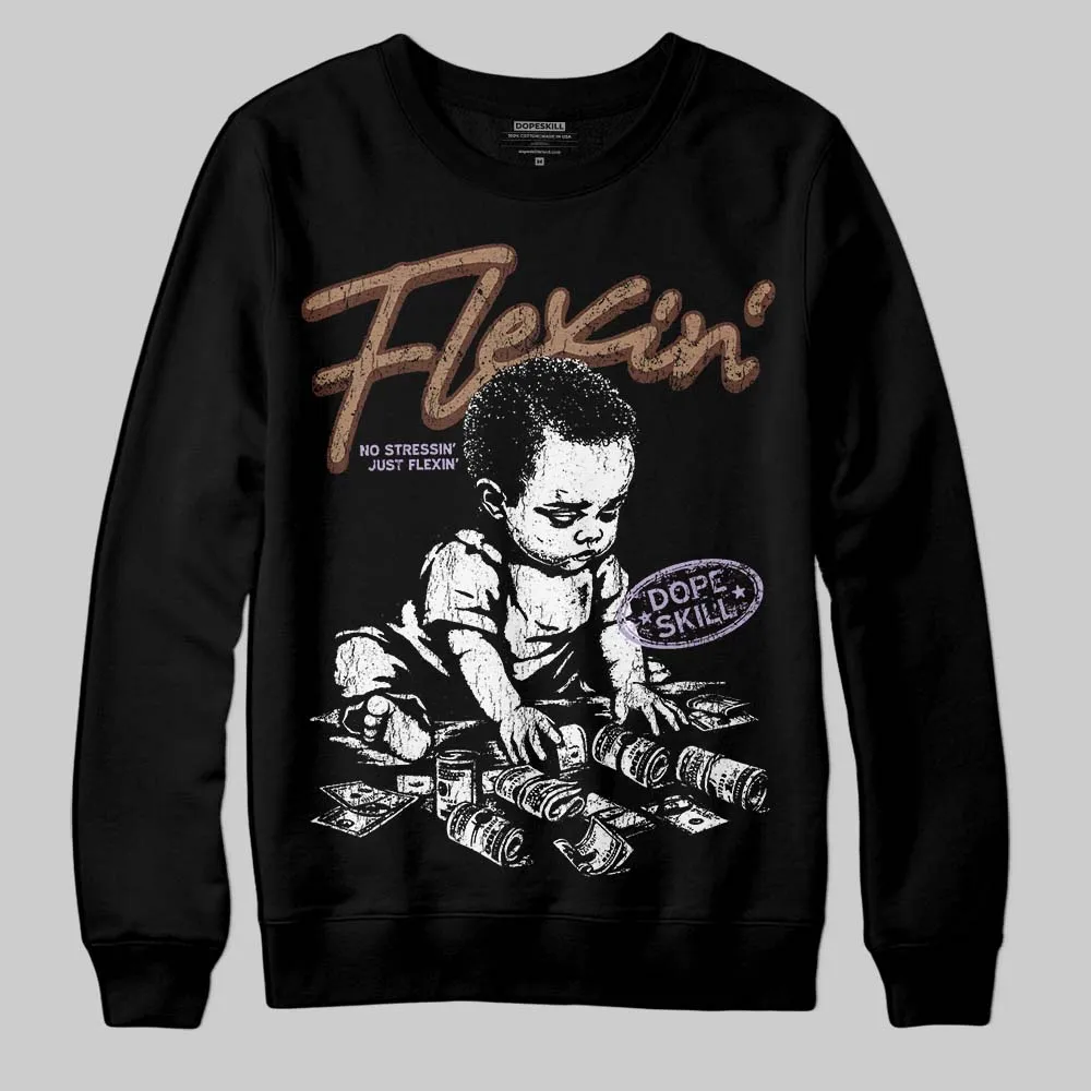 Harris Tweed x Sesame/Violet Mist Dunk DopeSkill Sweatshirt Flexin' Graphic sold by DopeSkill product image thumbnail 2