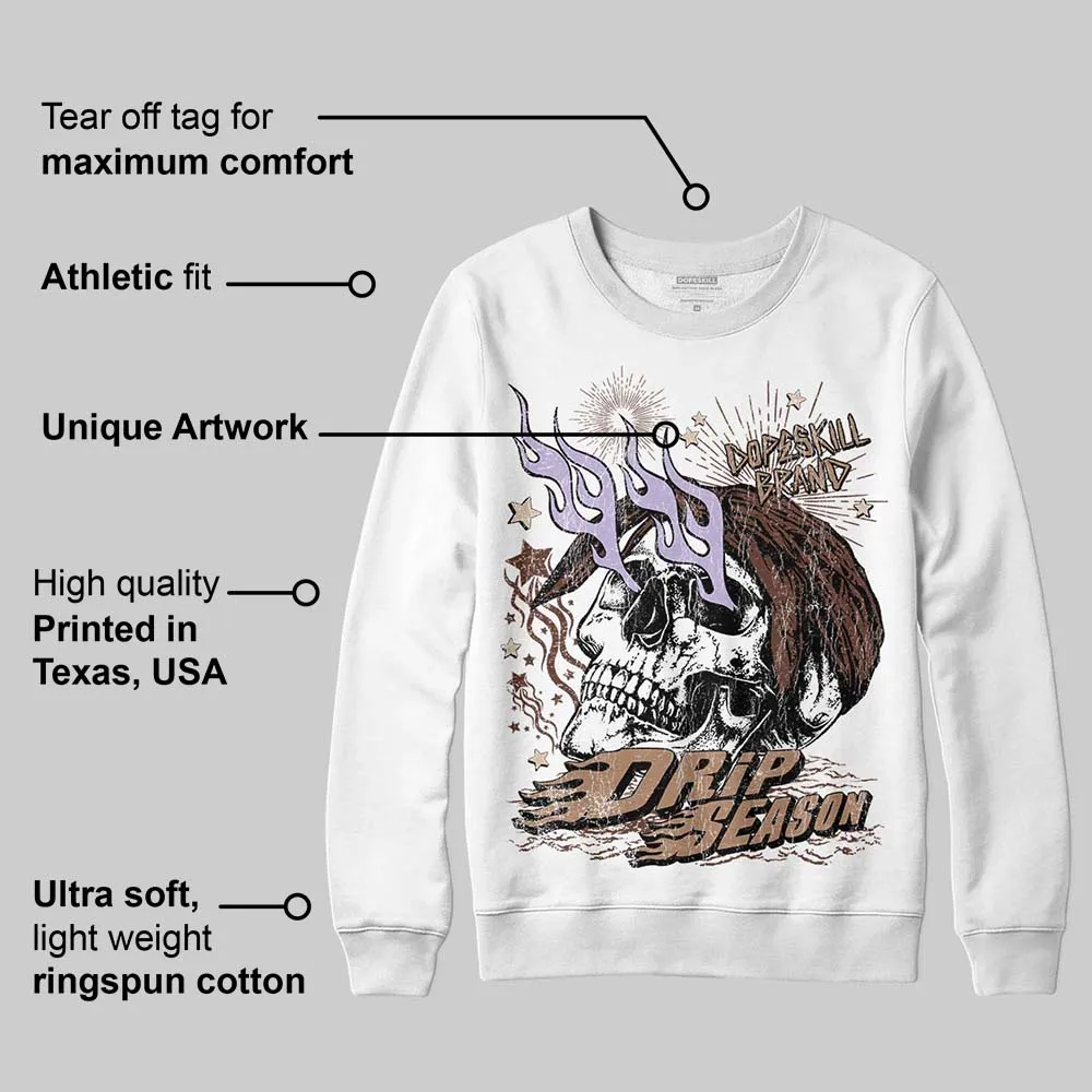 Harris Tweed x Sesame/Violet Mist Dunk DopeSkill Sweatshirt Drip Season Graphic sold by DopeSkill product image thumbnail 3